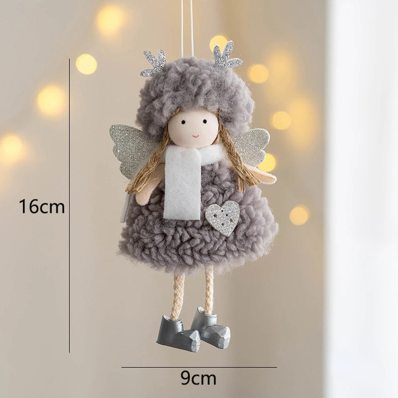 Charming Plush Angel Ornament for Christmas Decor - Image 8