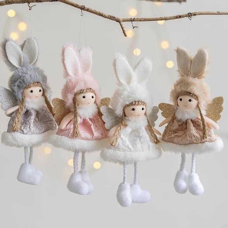Charming Plush Angel Ornament for Christmas Decor - Image 52