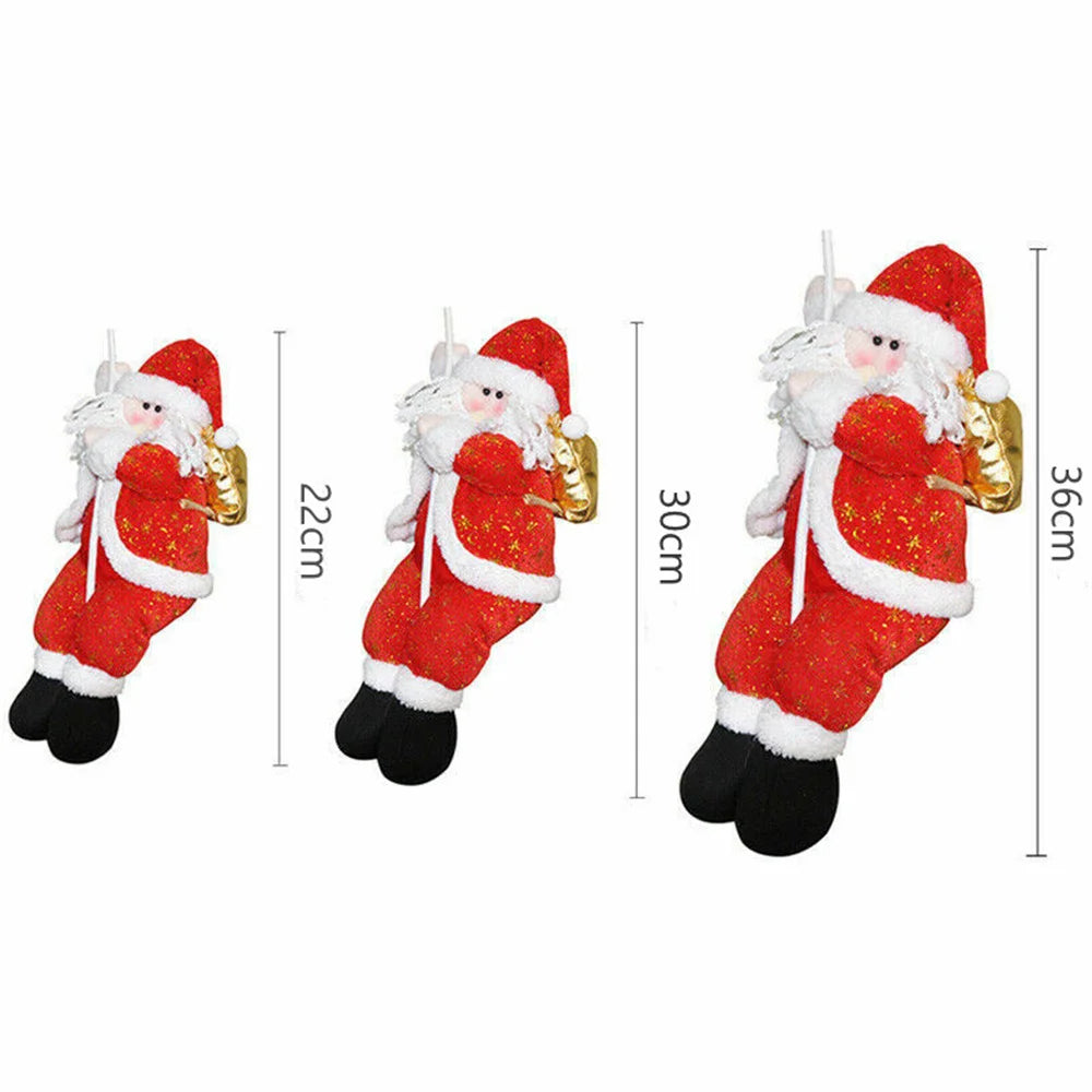Festive Climbing Rope Santa Tree Pendant Decorations - Image 7