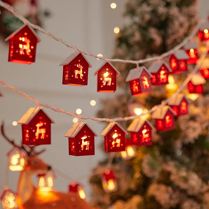 Charming Mini House LED Light String for Christmas - Image 5