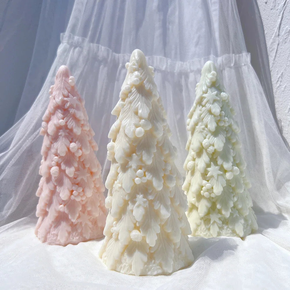Christmas Tree Silicone Candle Mold for Festive Decor - Image 19