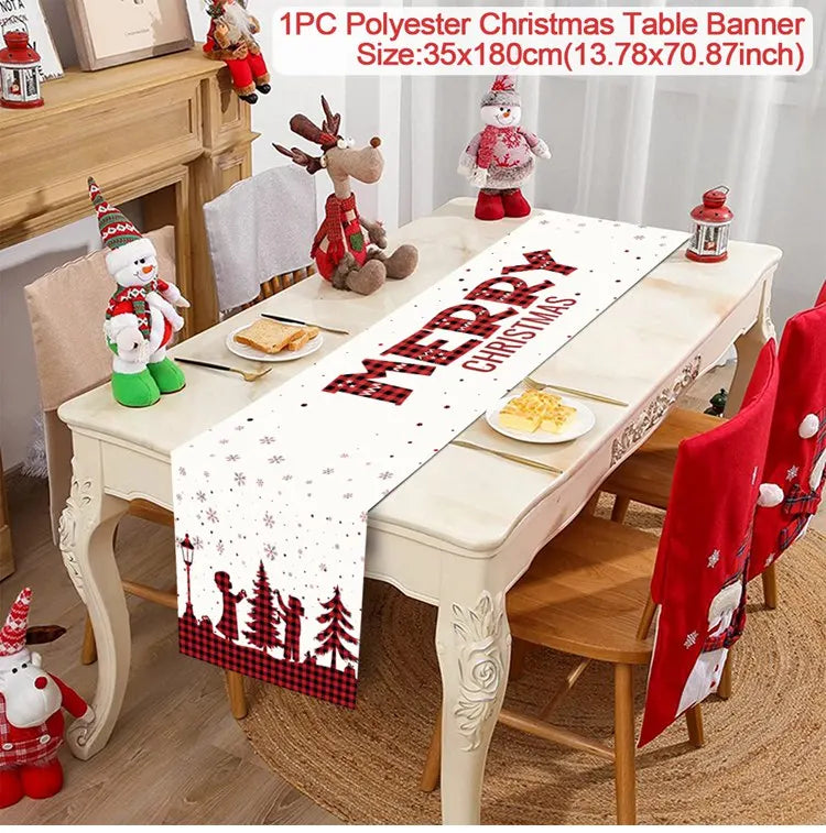 Festive Christmas Table Runner for Holiday Decor - Image 25