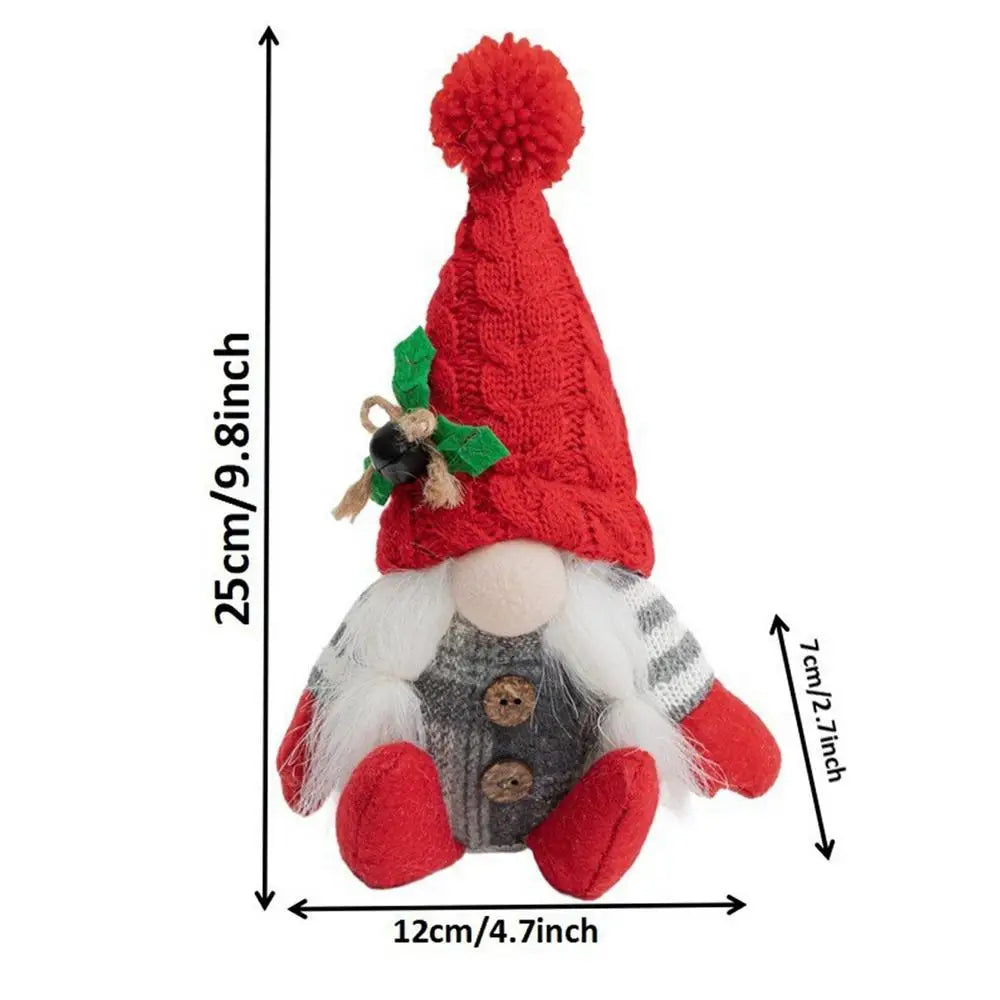 Charming Scandinavian Plush Gnome Christmas Decor - Image 16