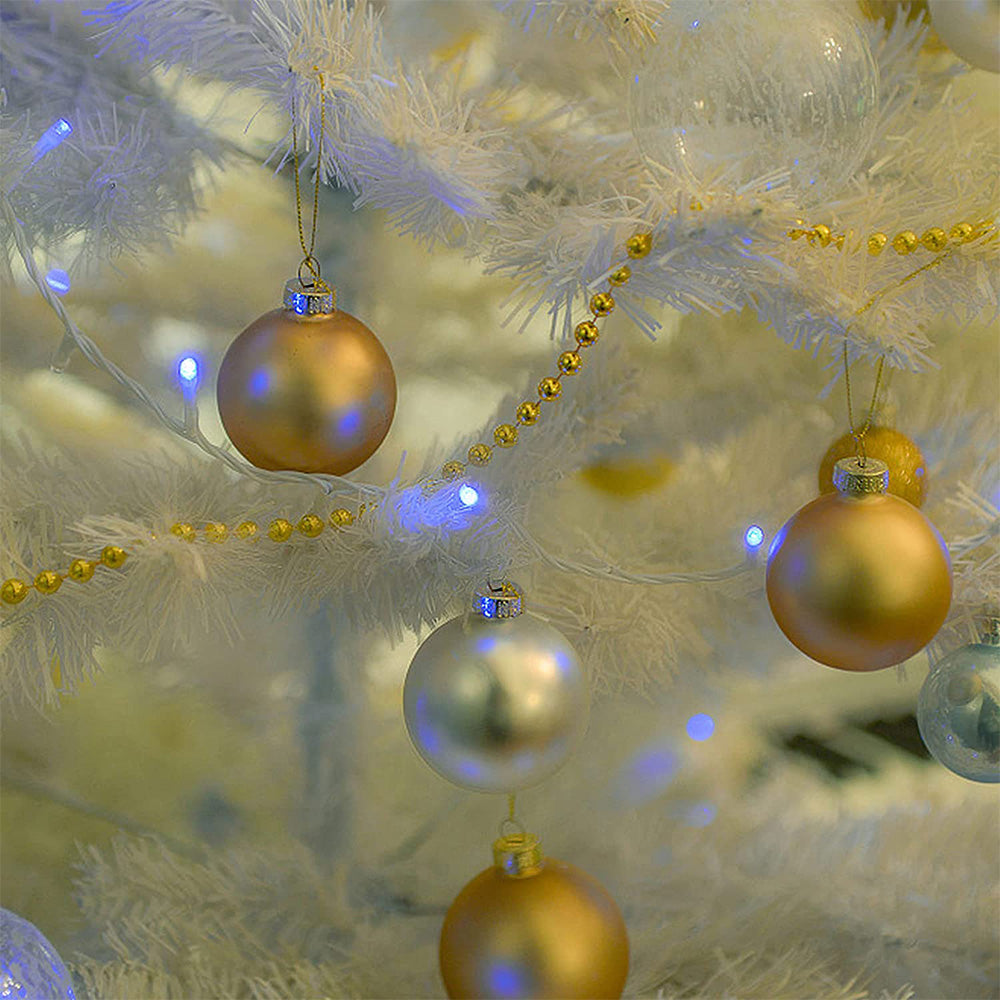 50PCS Gold Christmas Ball Caps for DIY Decor - Image 13
