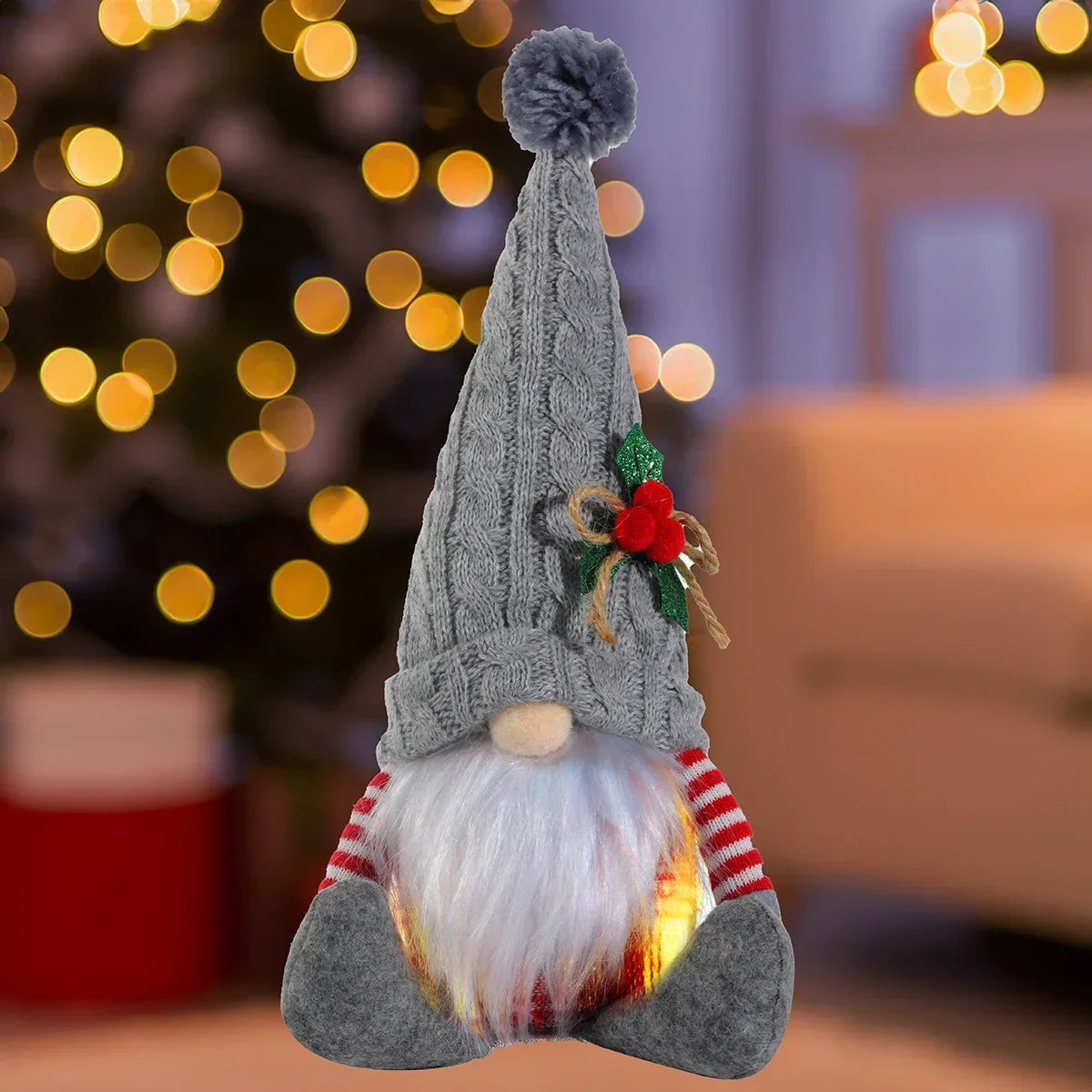 Light Up Gnome Christmas Decorations – Festive Table Ornaments - Image 18