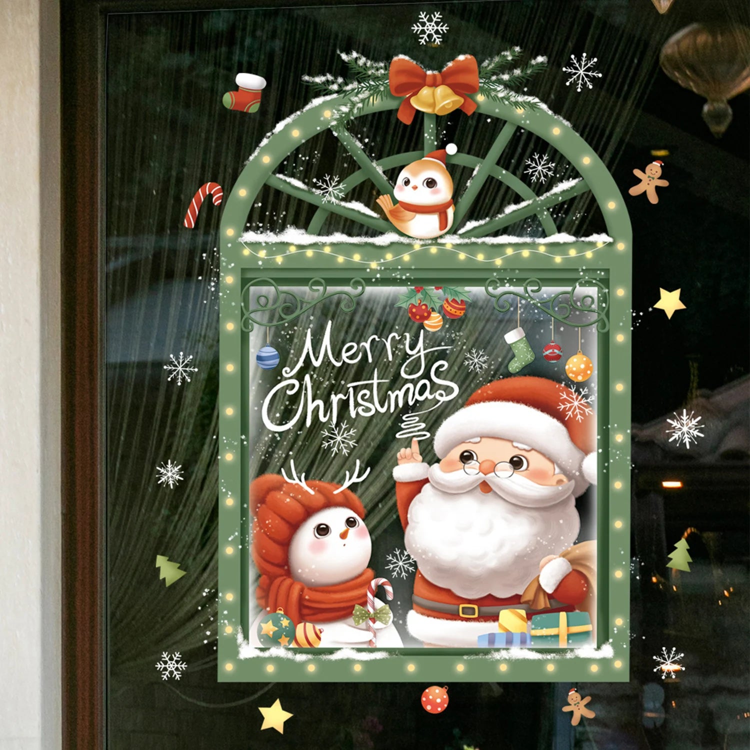 Festive Santa & Xmas Tree Window Stickers - Image 6