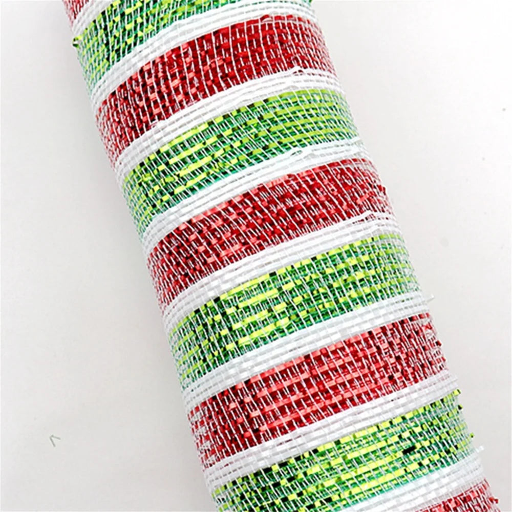 Festive 26CM Mesh Ribbon for Christmas Decor - Image 12
