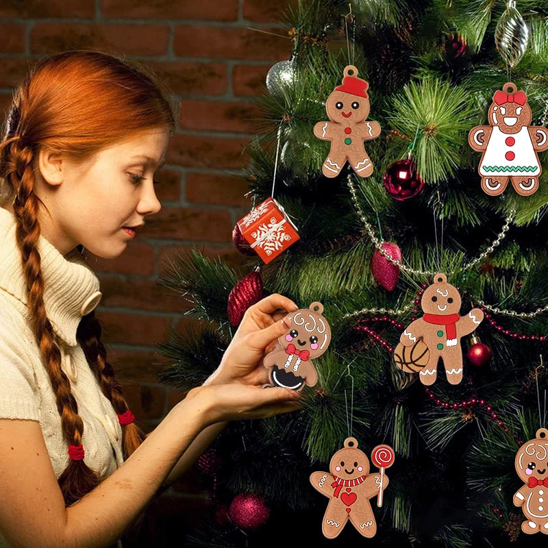 Charming Gingerbread Man Tree Ornaments - Festive Decor - Image 3