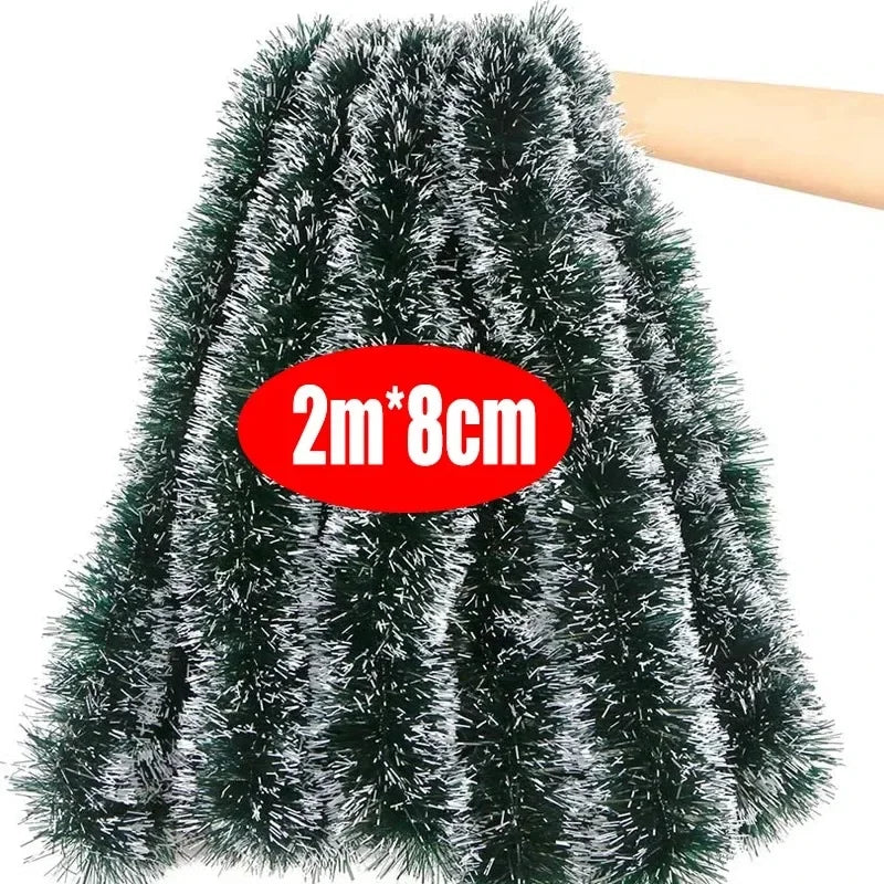 Christmas Green Ribbon Garland for DIY Decorations - Image 7