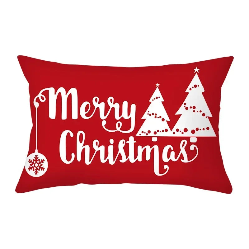 Festive Red Christmas Cushion Cover for Cozy Decor - Image 25