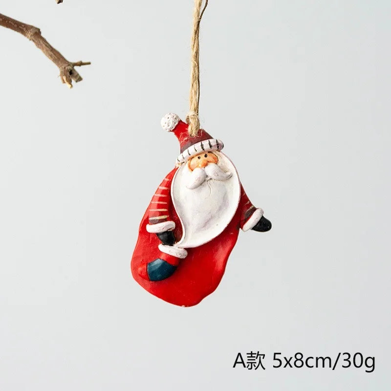 Festive Resin Christmas Sock & Snowman Ornaments - Image 18