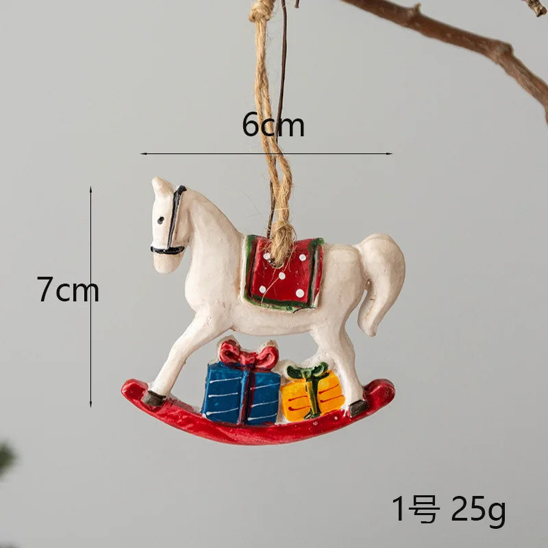 Festive Resin Christmas Sock & Snowman Ornaments - Image 22