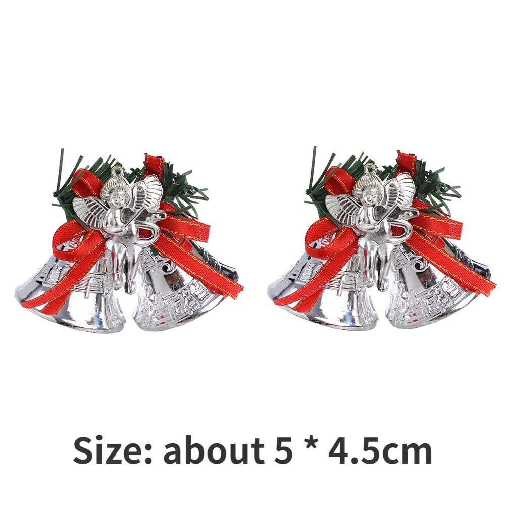 4PCS Gold Christmas Bells for Festive Decor - Image 6