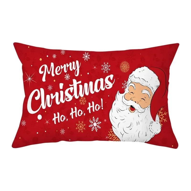 Festive Red Christmas Cushion Cover for Cozy Decor - Image 24