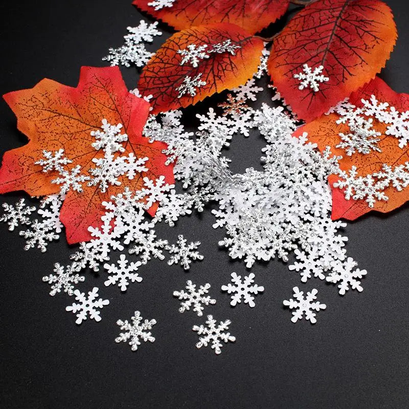 Festive Snowflake Confetti for Holiday Decor - Image 4