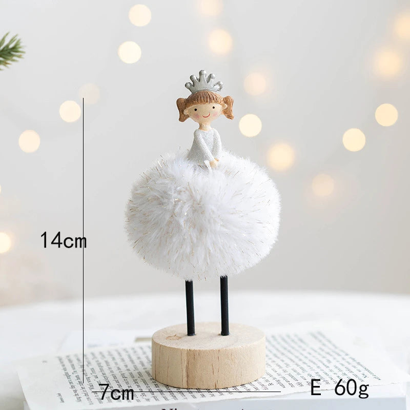 Festive Angel Baby Plush Doll Ornament - Image 12
