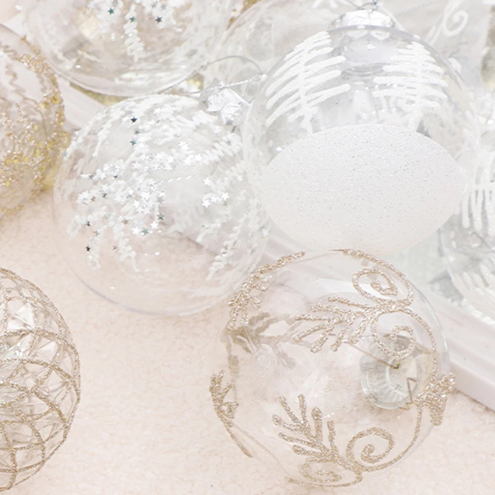 Wine Red Christmas Ball Ornaments - 9pcs Set - Image 29