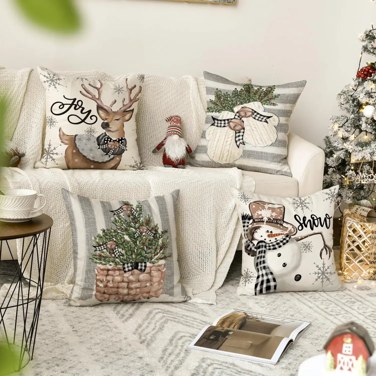 Festive 45cm Merry Christmas Cushion Cover - Image 7