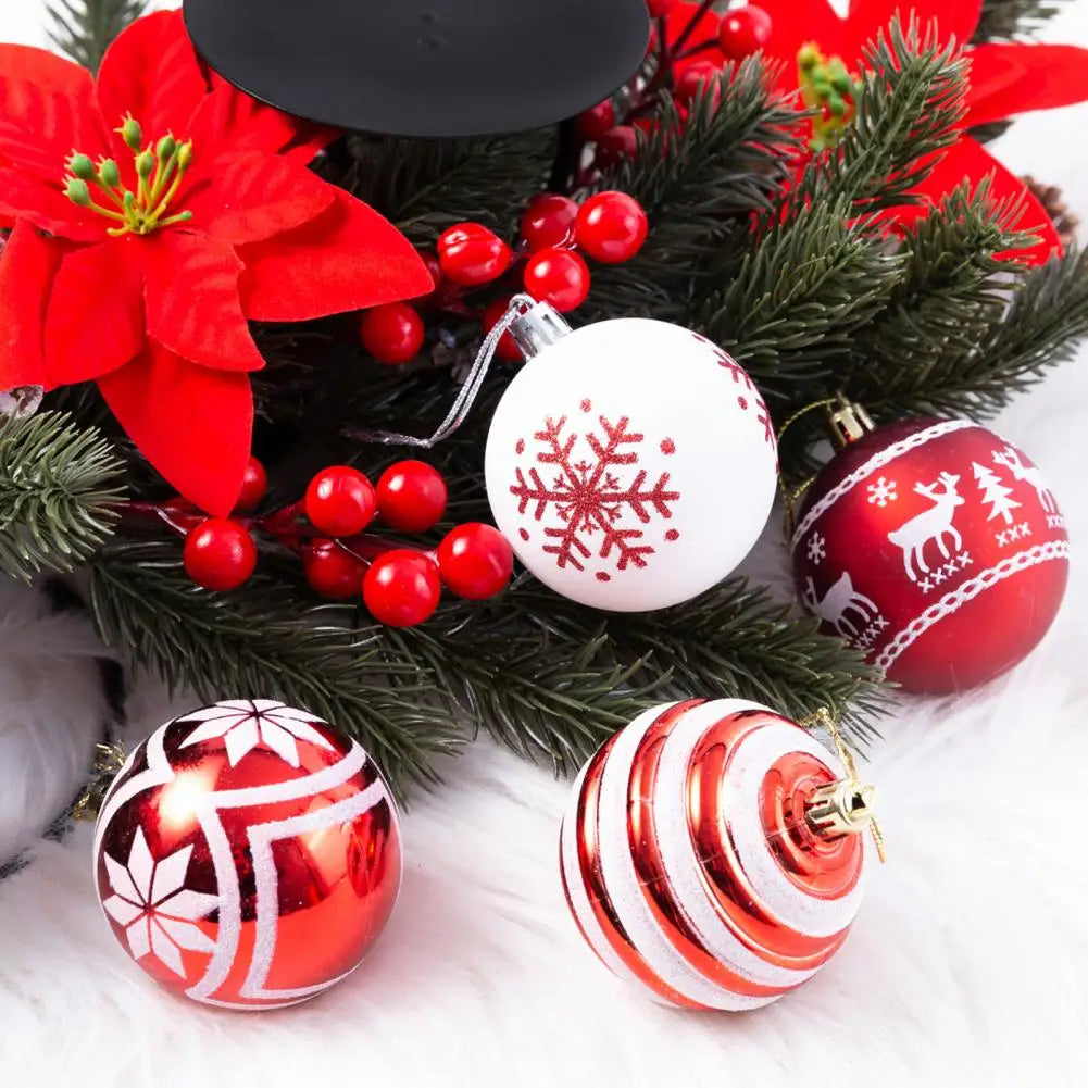 24Pcs Sparkling Christmas Tree Ornaments - Festive Decor - Image 4