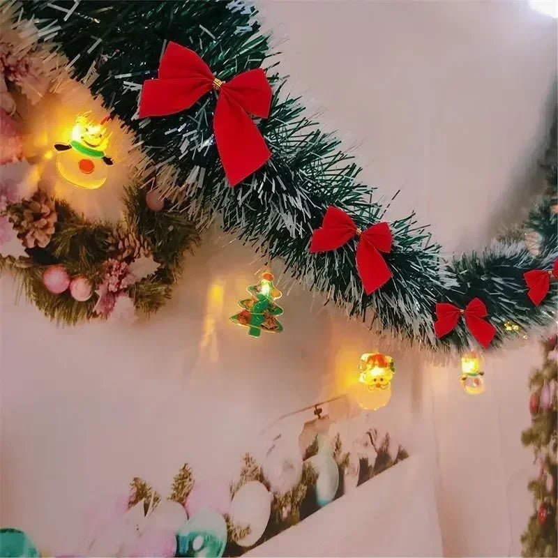 Christmas Green Ribbon Garland for DIY Decorations - Image 14