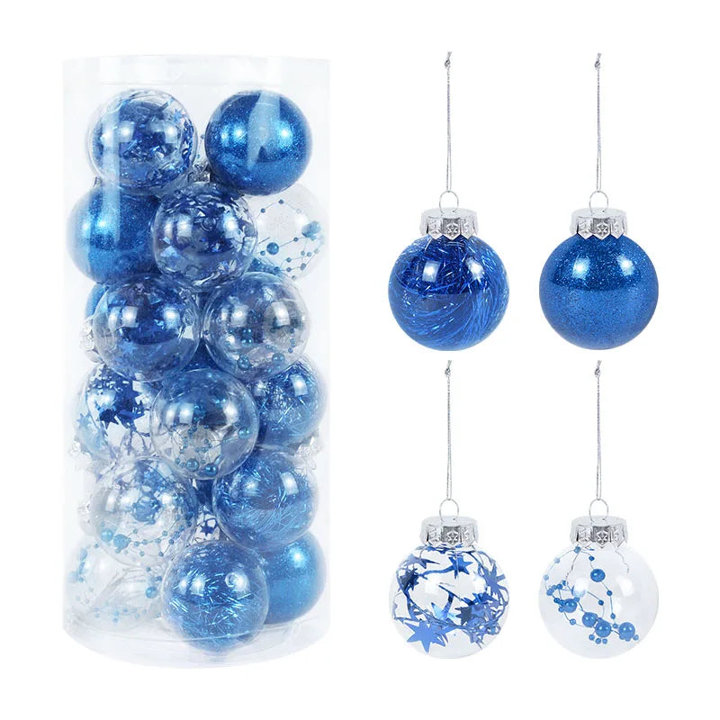 Rose Gold Christmas Tree Ball Ornaments – 6cm - Image 13