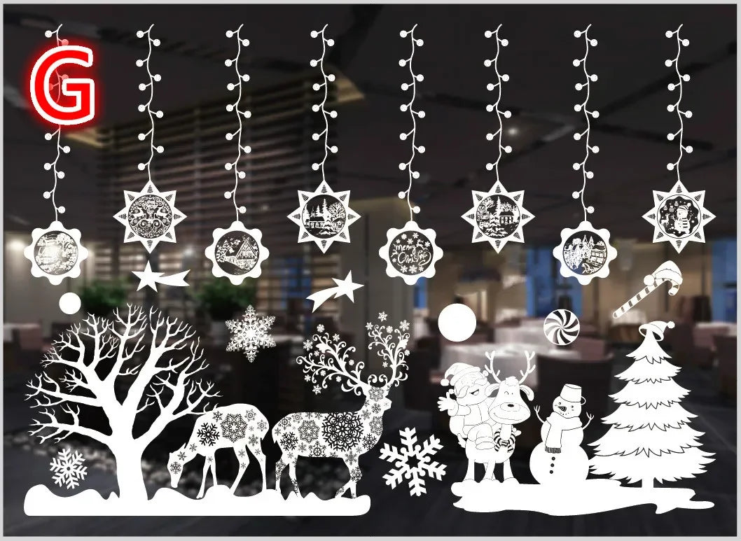 Charming Christmas Window Stickers for Holiday Decor - Image 4