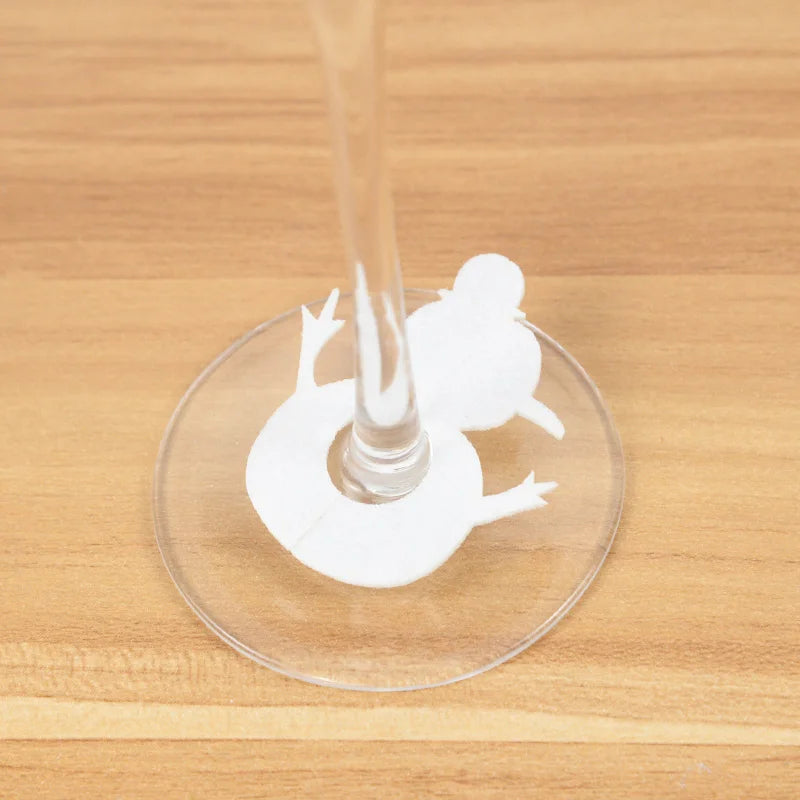 Festive Christmas Wine Glass Markers - Santa & Snowman - Image 12