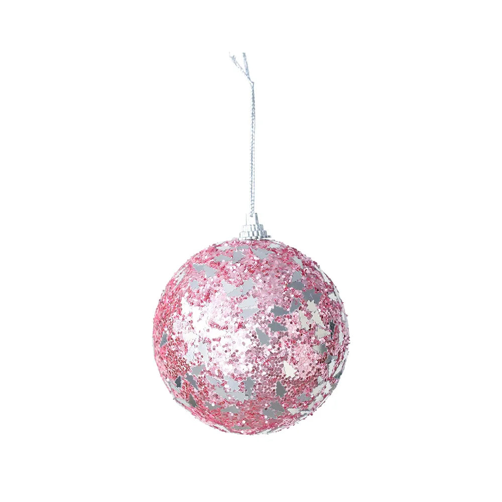 Elegant Rose Gold Christmas Ball Ornaments - 4pcs - Image 17