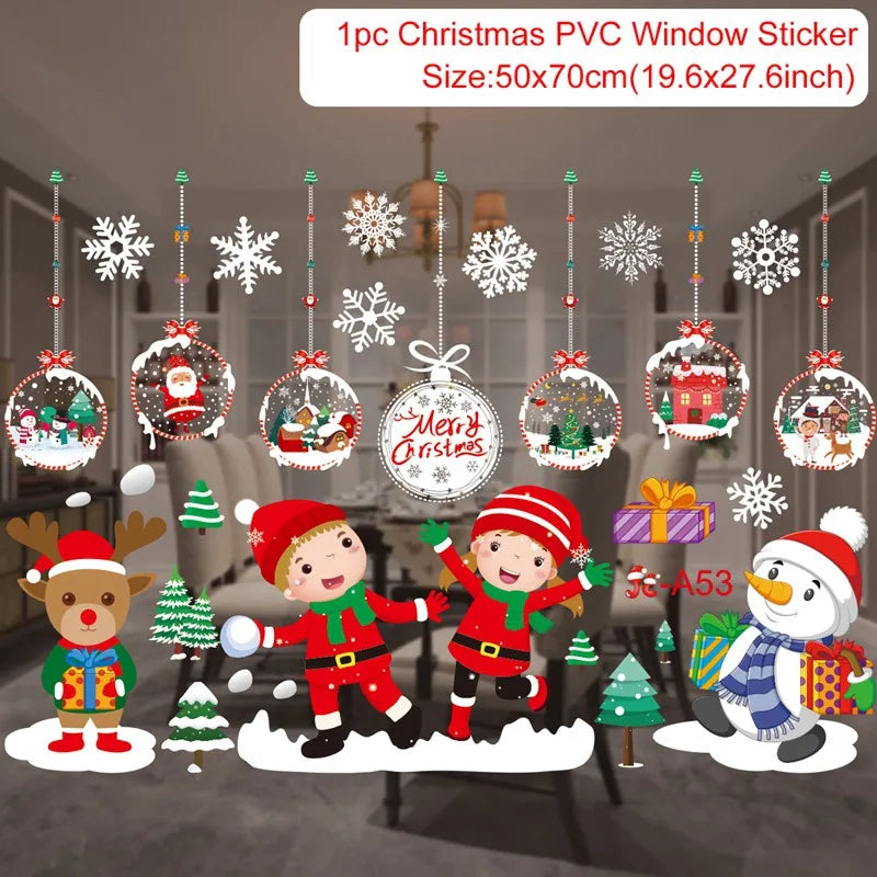 Merry Christmas Window Stickers & Wall Decor - Image 34