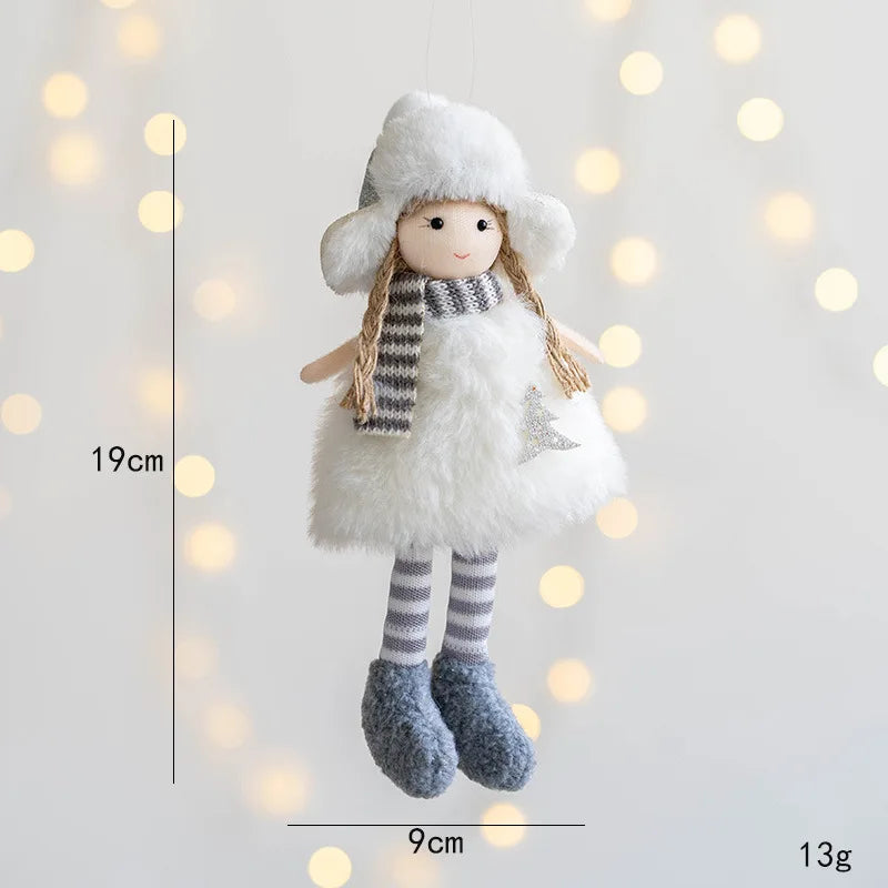 Charming Plush Angel Ornament for Christmas Decor - Image 22