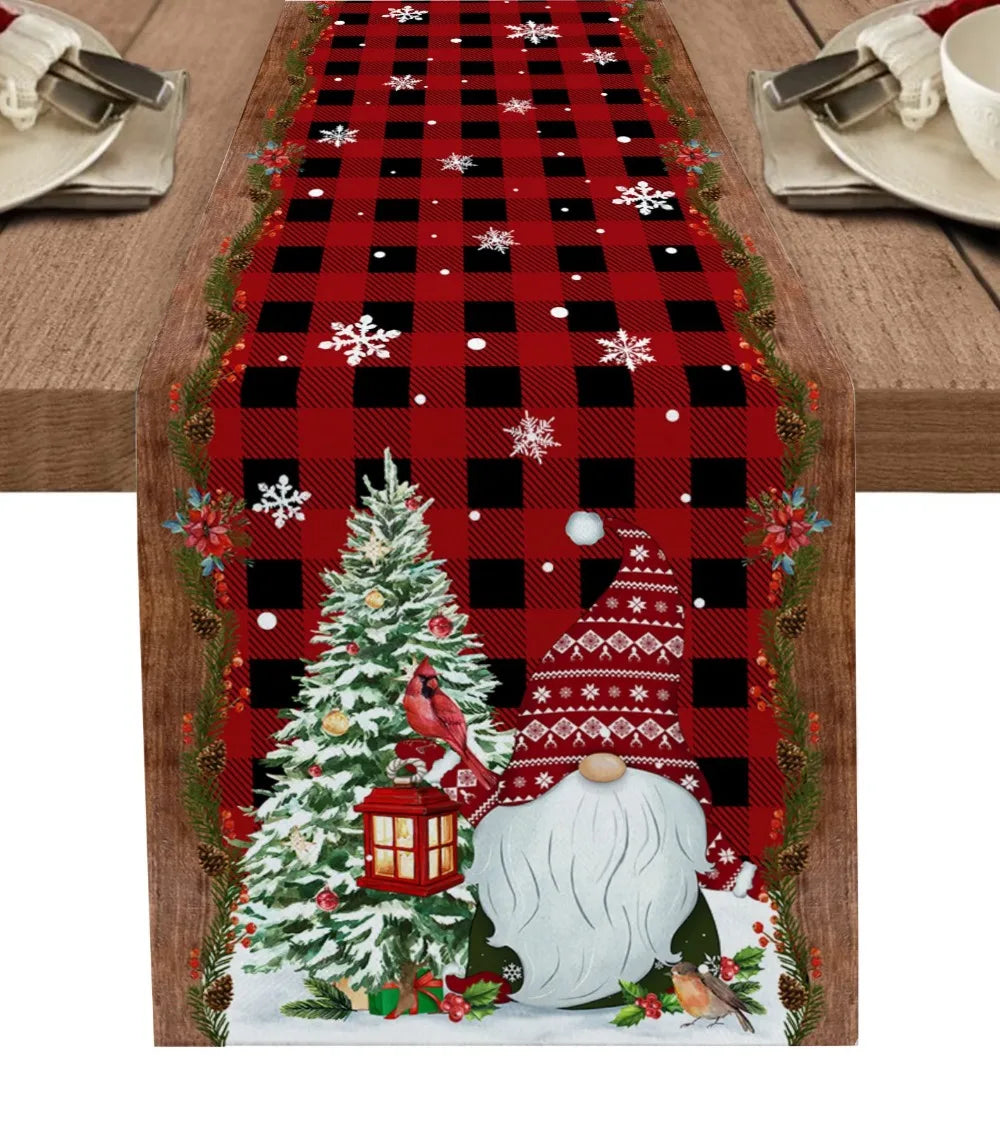 Charming Snowman Christmas Table Runner Decor - Image 15