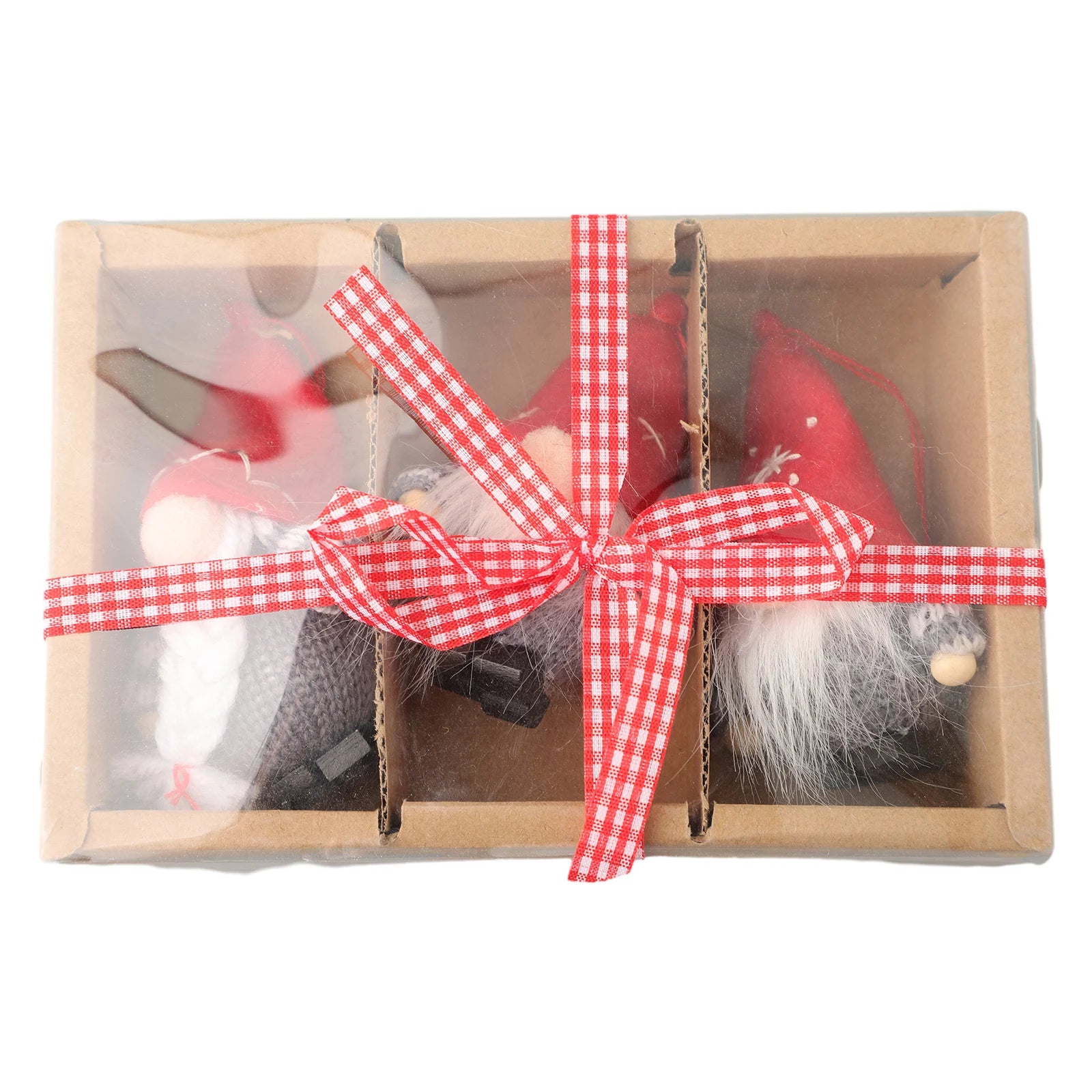 3pcs Christmas Plush Faceless Doll Ornaments - Image 8