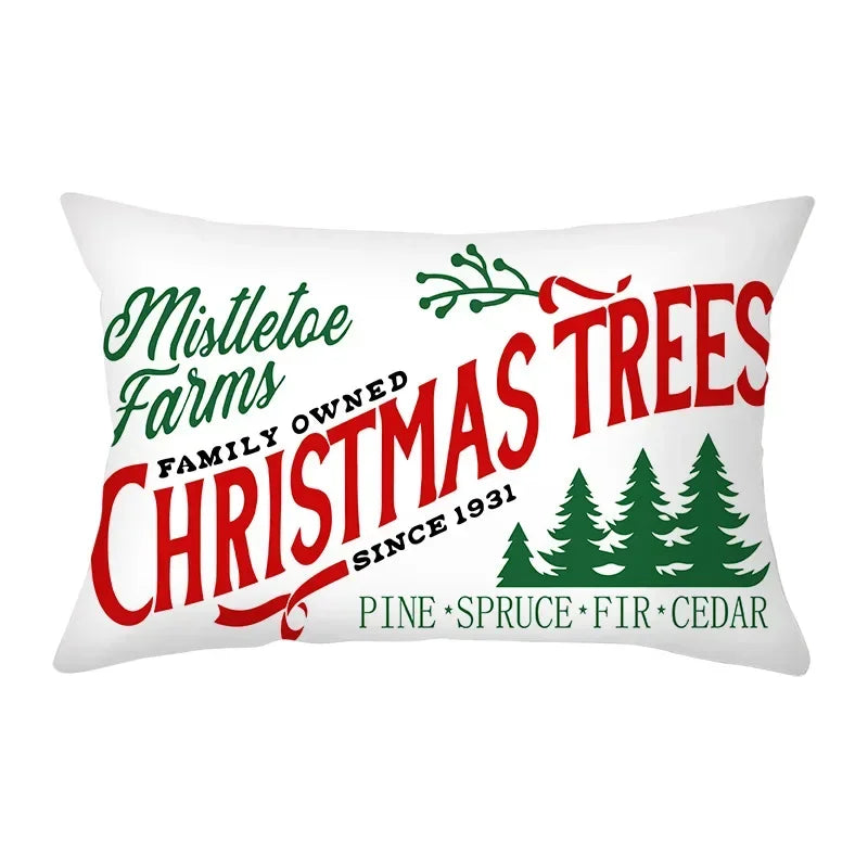 Festive Red Christmas Cushion Cover for Cozy Decor - Image 30