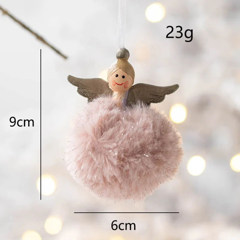 Festive Angel Baby Plush Doll Ornament - Image 22