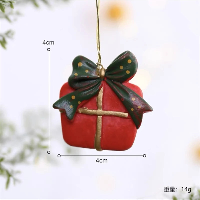 Festive Resin Christmas Sock & Snowman Ornaments - Image 8