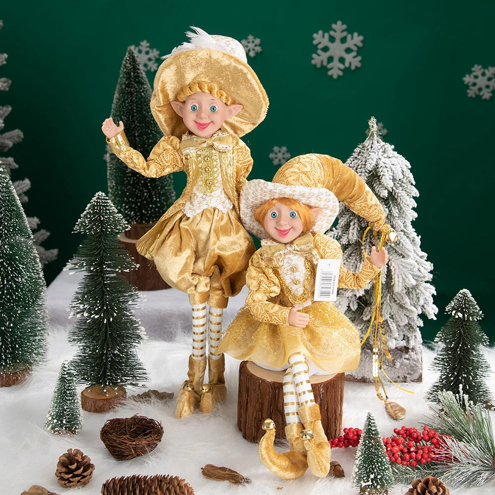 Festive Handmade Plush Elf Dolls - Perfect Gift! - Image 3