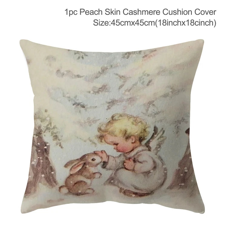 Festive 45cm Christmas Pillowcase Cushion Cover - Image 4