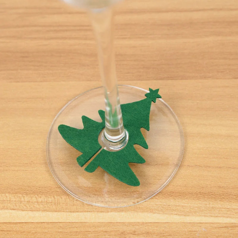Festive Christmas Wine Glass Markers - Santa & Snowman - Image 2