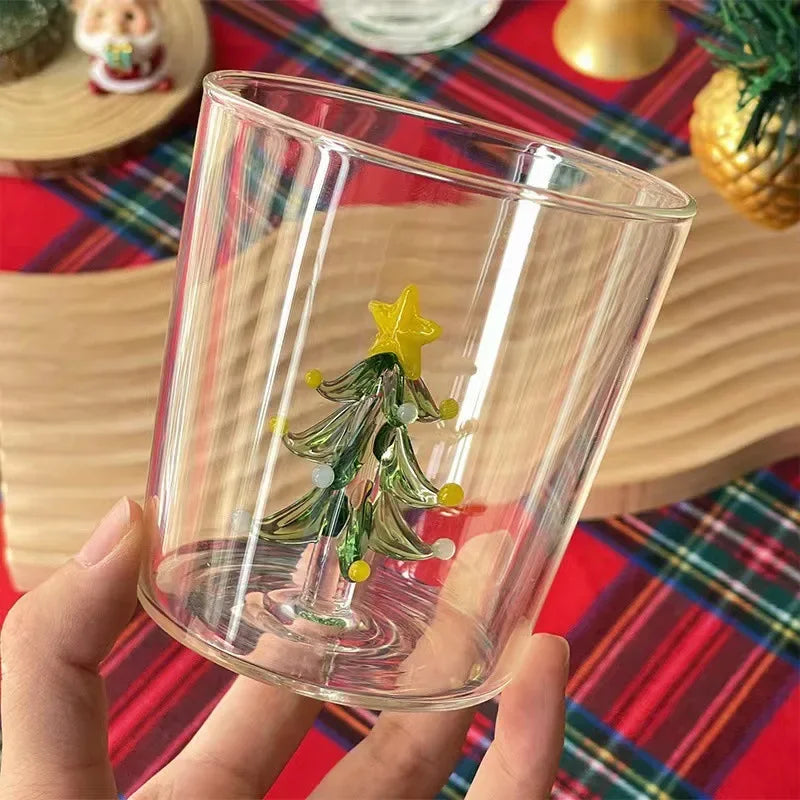 3D Christmas Tree Glass Cup - Perfect Holiday Gift! - Image 9