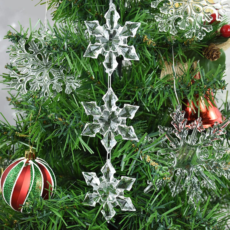 3/5pcs Transparent Snowflake Christmas Tree Decor - Image 22