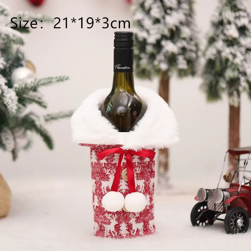 Festive Gnome Wine Bottle Cover for Christmas - Image 15