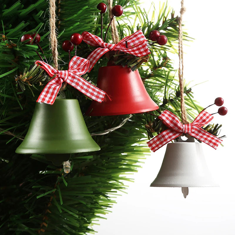 Colorful Christmas Tree Bells Ornament for Home