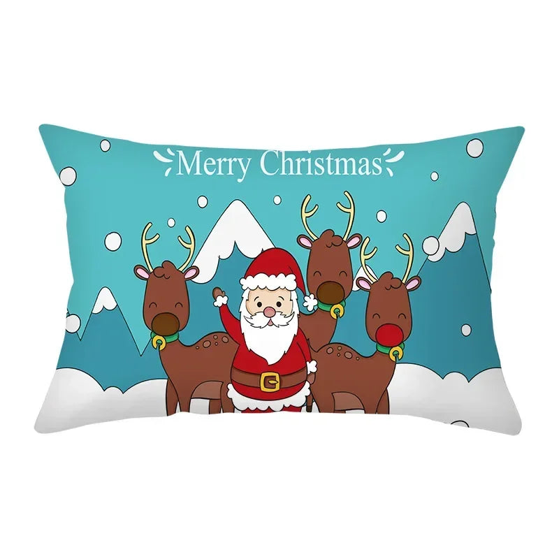Festive Red Christmas Cushion Cover for Cozy Decor - Image 22