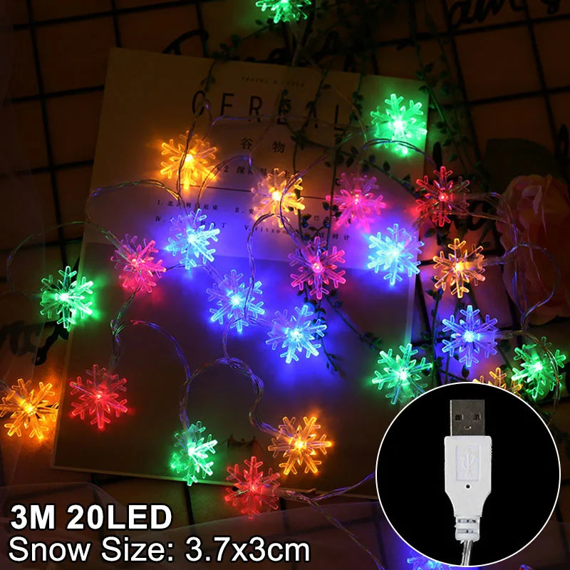 Snowflake LED Lights for Festive Christmas Decor - Image 20