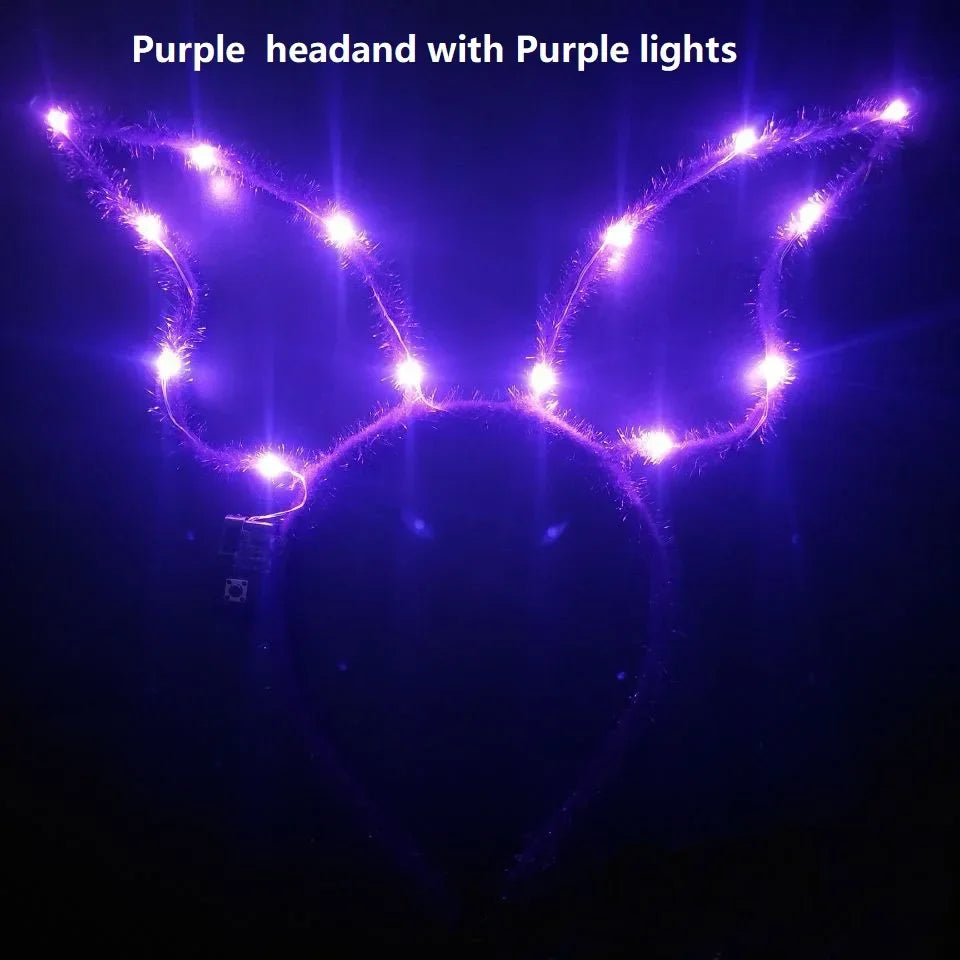 Festive LED Flashing Holiday Headband - Party Accessory - Image 6