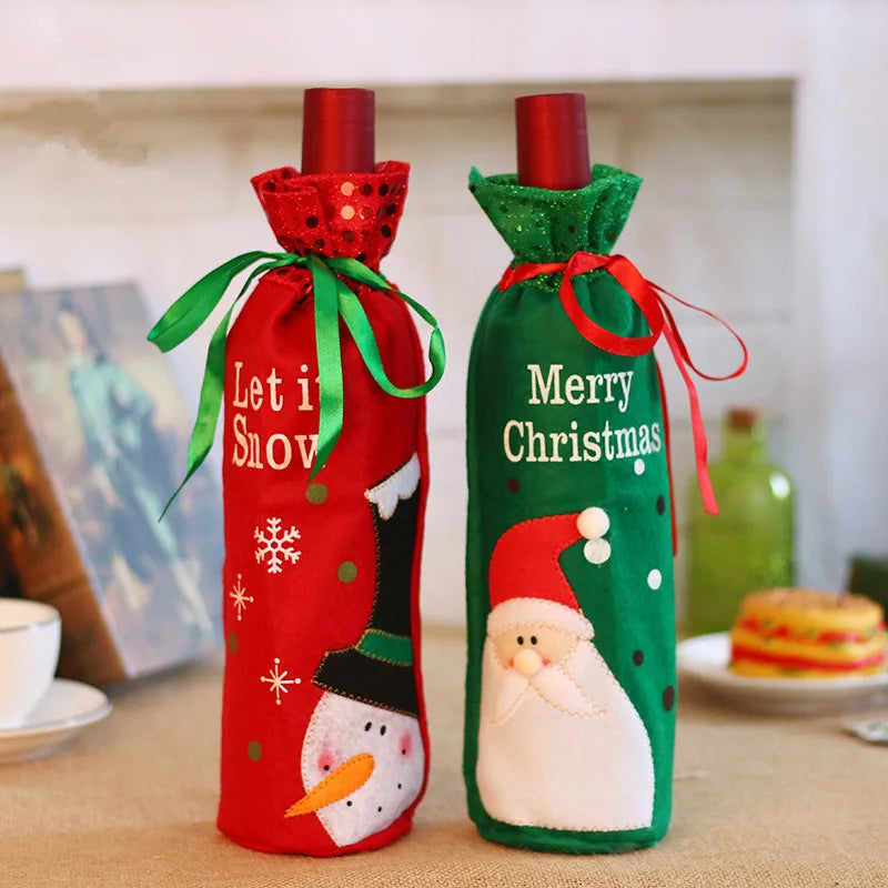 Festive Gnome Wine Bottle Cover for Christmas - Image 9