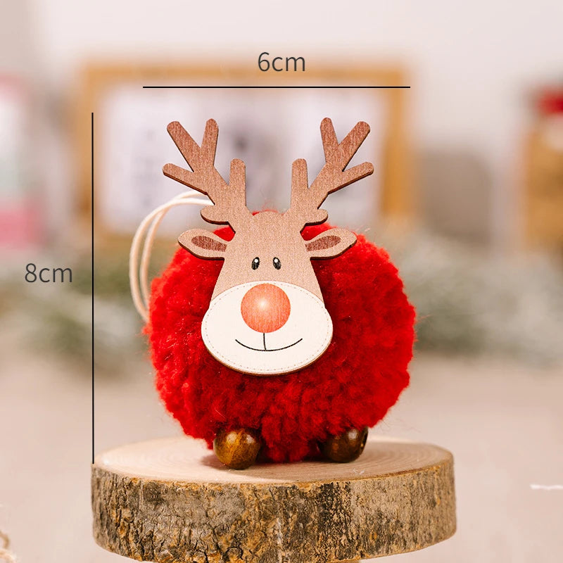Festive Angel Baby Plush Doll Ornament - Image 4