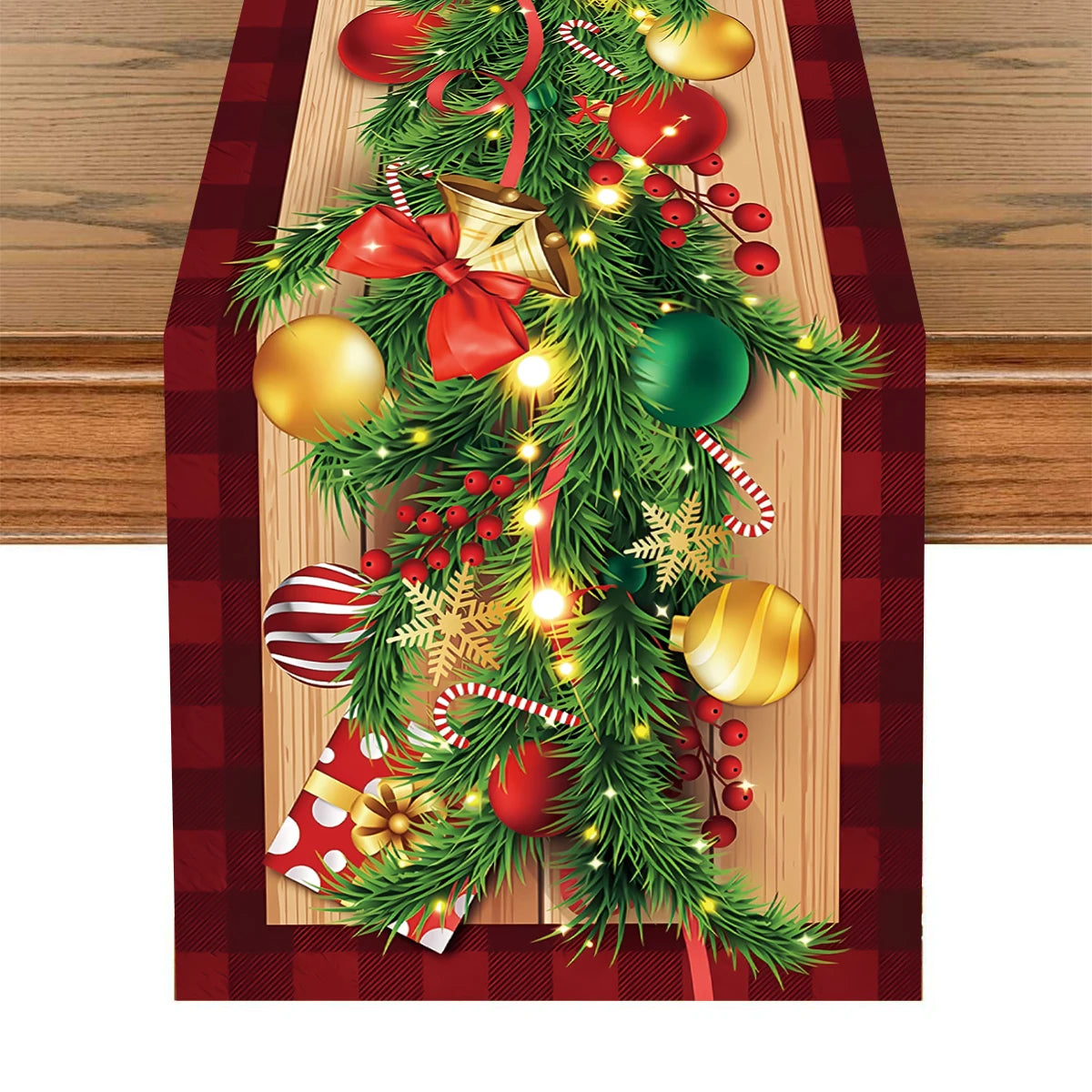 Festive Christmas Table Runner for Holiday Decor - Image 9