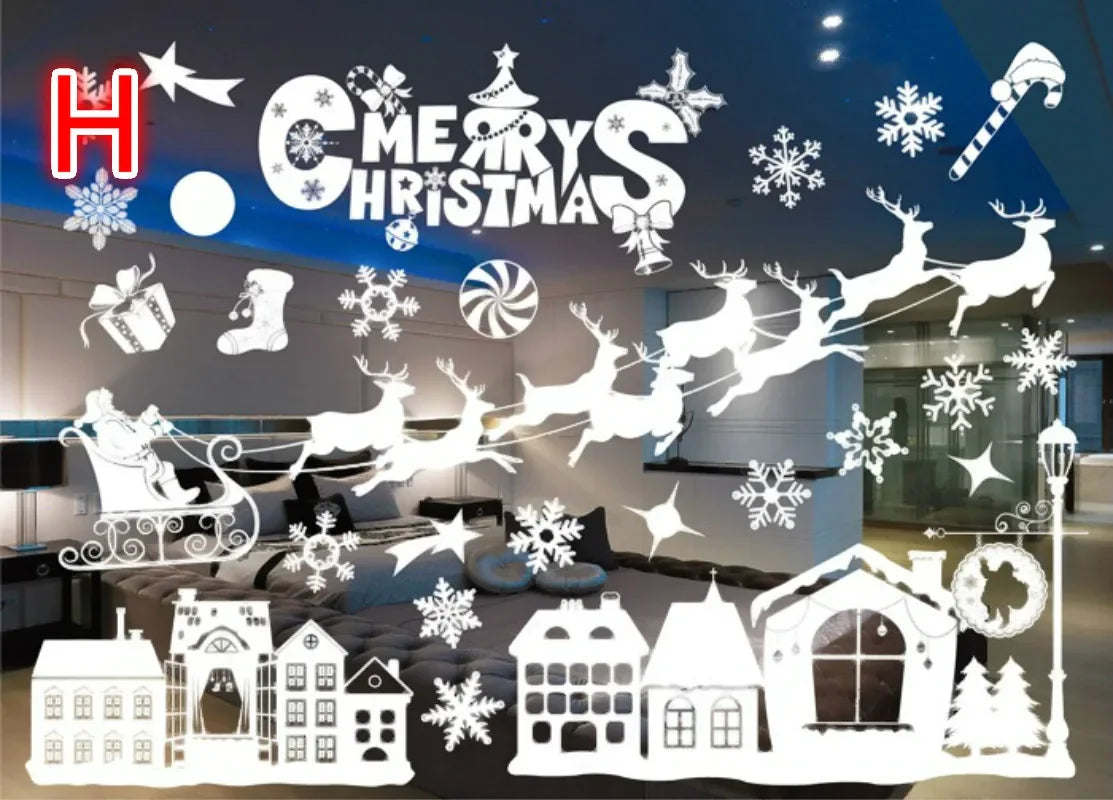 Charming Christmas Window Stickers for Holiday Decor - Image 14
