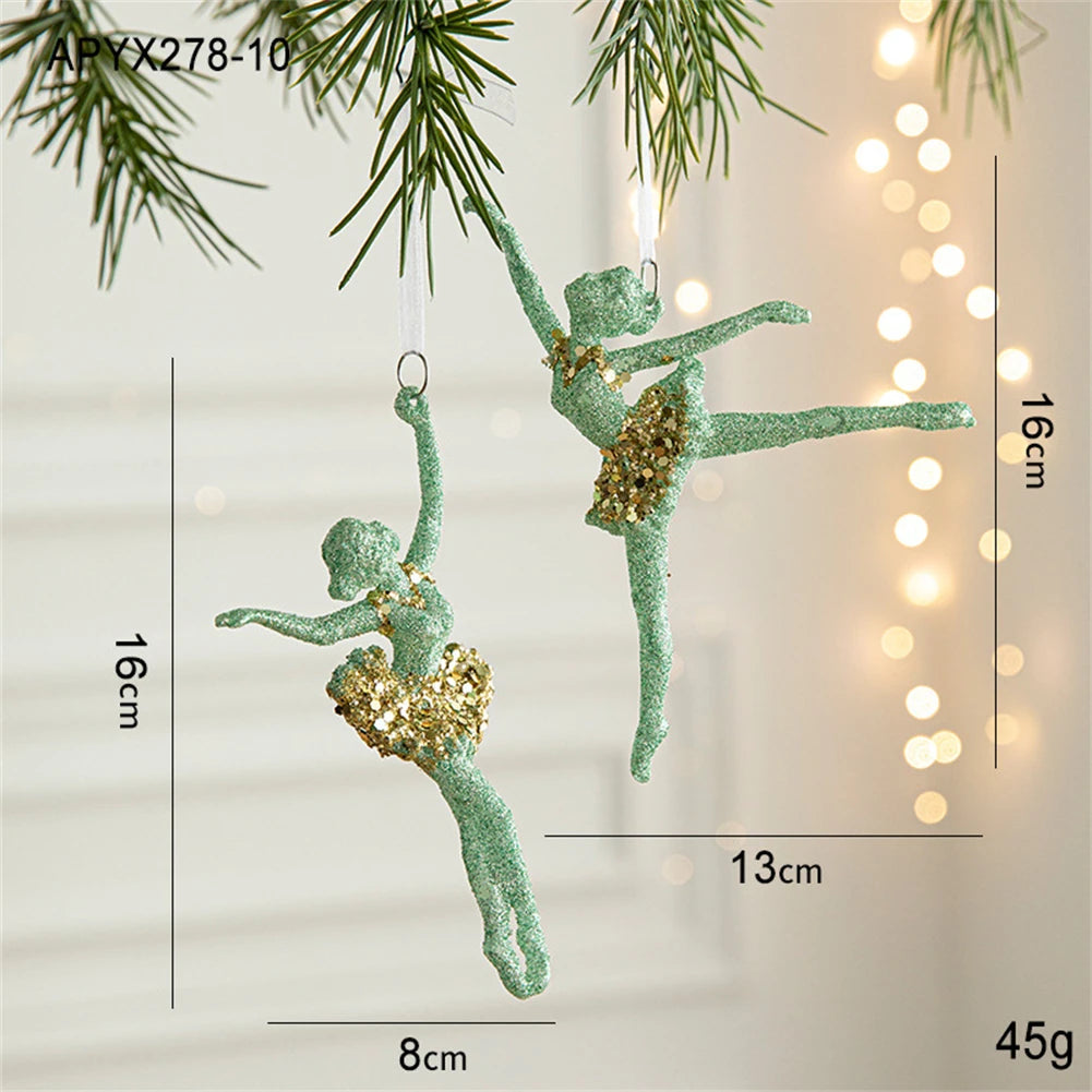 Charming Green Snowflake Bell Christmas Ornaments - Image 50
